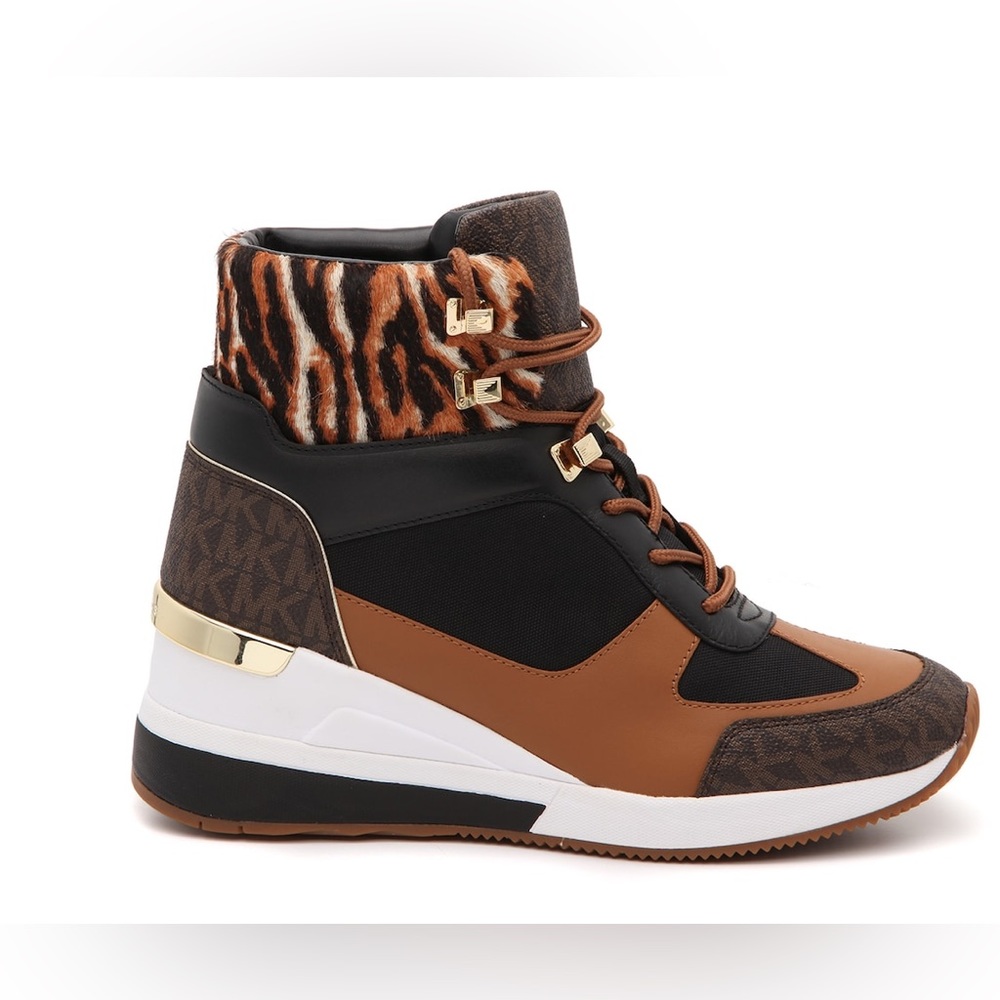 NWT MICHAEL Michael KORS LIV WEDGE BOOTIE - Picture 11 of 15